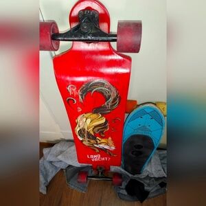 SKATE BOARD LONG BOARD RUBBER SOFT RIDE WHEELS $366 NEW